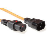 Intronics 230V connection cable C13 lockable - C14 orange230V connection cable C13 lockable - C14 orange (AK5036)